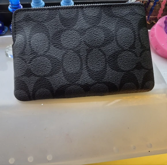 Coach Black Textured Leather Accessory - Picture 3 of 7